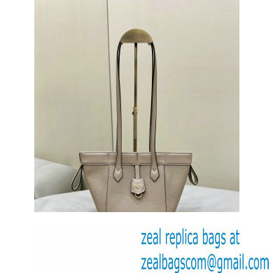 Fendi Origami Mini bag Dove gray leather that can be transformed 2024