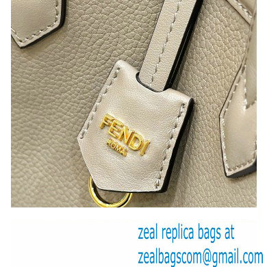 Fendi Origami Mini bag Dove gray leather that can be transformed 2024