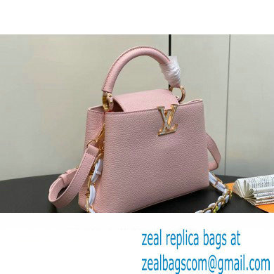 Louis Vuitton Taurillon leather Capucines BB Bag M23280 Pink 2024 - Click Image to Close