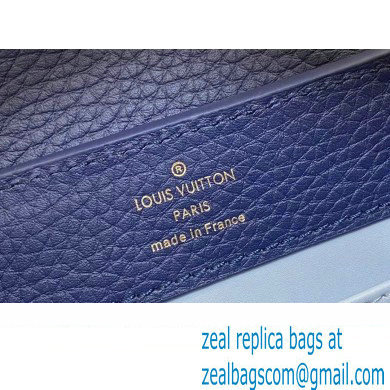 Louis Vuitton Taurillon leather Capucines Mini Bag M23363 Blue 2024 - Click Image to Close