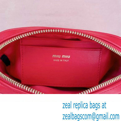 Miu Miu Matelasse nappa leather Pouch bag 5NE846 Red