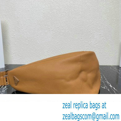 Prada Large leather Triangle bag 2VY007 Brown 2023