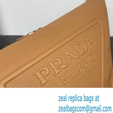 Prada Large leather Triangle bag 2VY007 Brown 2023