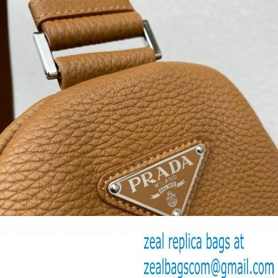 Prada Large leather Triangle bag 2VY007 Brown 2023