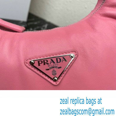 Prada Soft padded nappa leather mini-bag 1BA384 Pink 2023