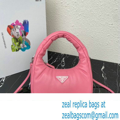 Prada Soft padded nappa leather mini-bag 1BA384 Pink 2023