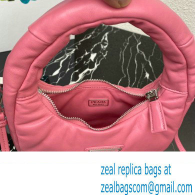 Prada Soft padded nappa leather mini-bag 1BA384 Pink 2023