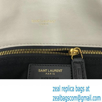 Saint Laurent puffer small Bag in nappa leather 577476 Vintage White/Gold