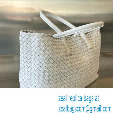 bottega veneta large cabat bag White / Vernis 2024