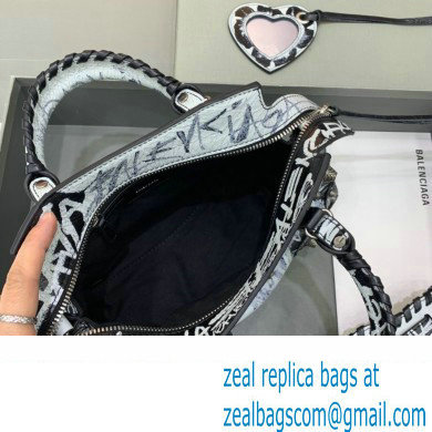 Balenciaga Neo Cagole XS Handbag in Graffiti Black 2024