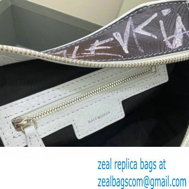 Balenciaga Neo Cagole XS Handbag in Graffiti White 2024