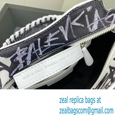 Balenciaga Neo Cagole XS Handbag in Graffiti White 2024