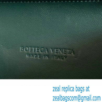 Bottega Veneta Knot With Chain Padded Intreccio leather minaudiere Bag Emerald green 2024