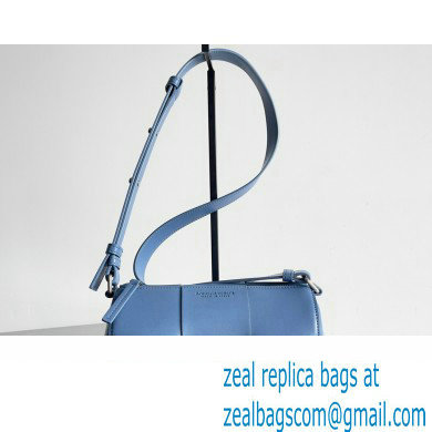 Bottega Veneta Small Canette Intreccio leather cross-body Bag Blue