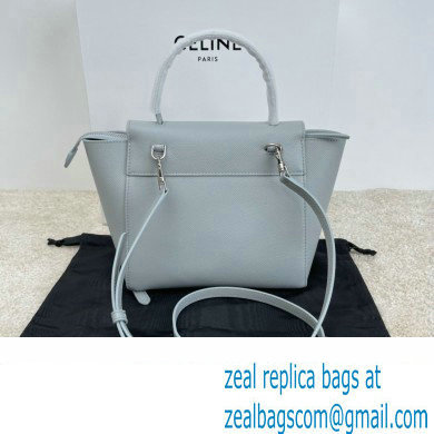 CelineNano Belt bag in grained calfskin bleu lin 2024