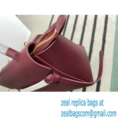 CelineNano Belt bag in grained calfskin burgundy 2024