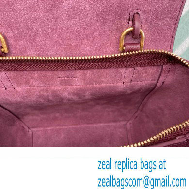 CelineNano Belt bag in grained calfskin burgundy 2024