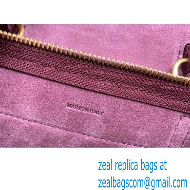 CelineNano Belt bag in grained calfskin burgundy 2024