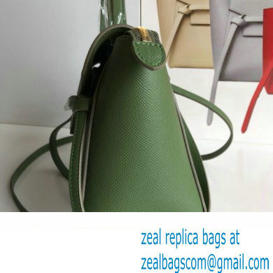 CelineNano Belt bag in grained calfskin green 01 2024