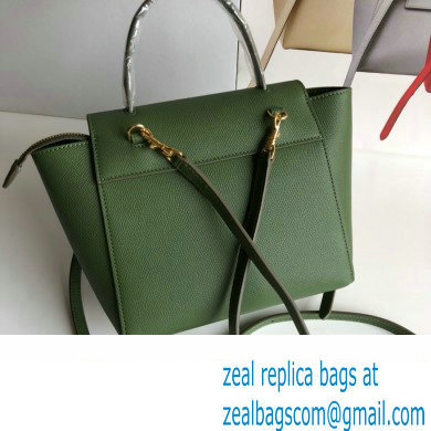 CelineNano Belt bag in grained calfskin green 01 2024