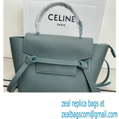 CelineNano Belt bag in grained calfskin green 02 2024