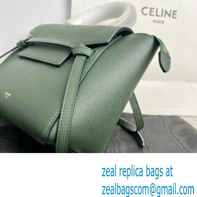 CelineNano Belt bag in grained calfskin green 03 2024