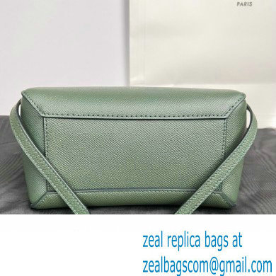 CelineNano Belt bag in grained calfskin green 03 2024