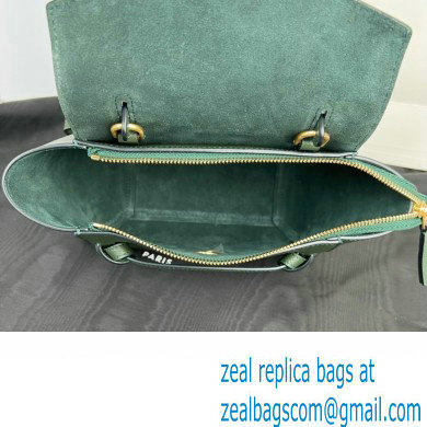 CelineNano Belt bag in grained calfskin green 03 2024