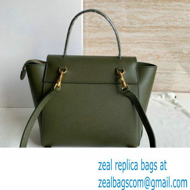 CelineNano Belt bag in grained calfskin green 04 2024