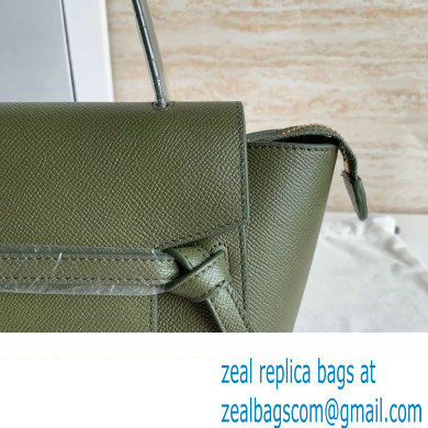 CelineNano Belt bag in grained calfskin green 04 2024