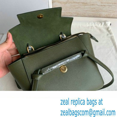 CelineNano Belt bag in grained calfskin green 04 2024