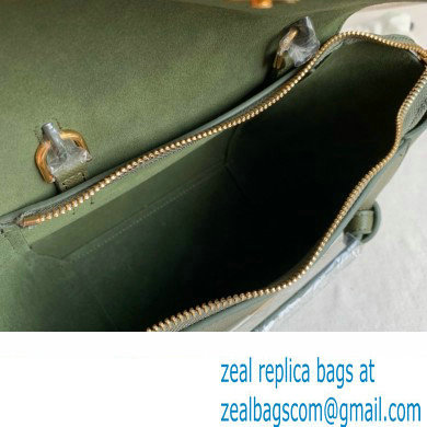 CelineNano Belt bag in grained calfskin green 04 2024