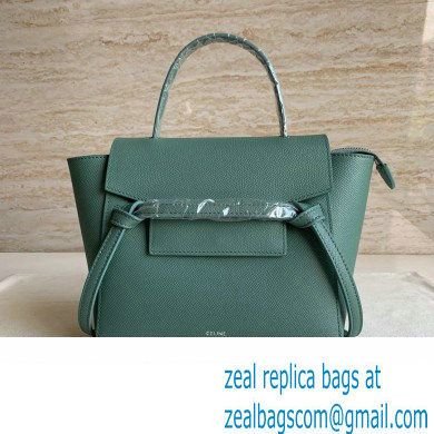 CelineNano Belt bag in grained calfskin green 06 2024