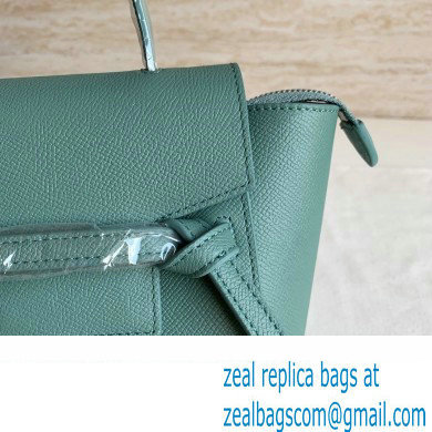 CelineNano Belt bag in grained calfskin green 06 2024