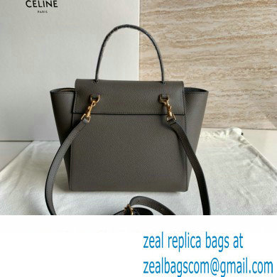 CelineNano Belt bag in grained calfskin gris etain 2024