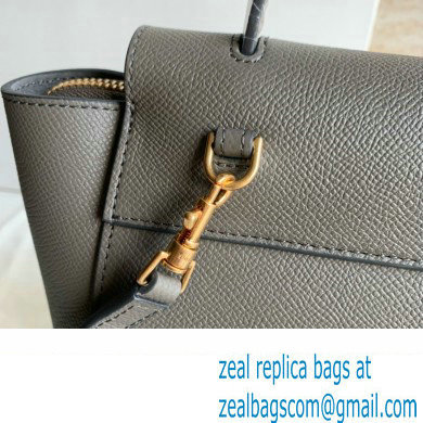 CelineNano Belt bag in grained calfskin gris etain 2024