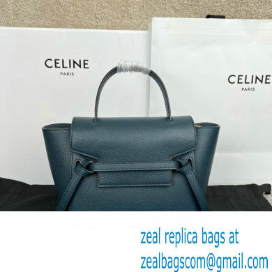 CelineNano Belt bag in grained calfskin navy blue 2024