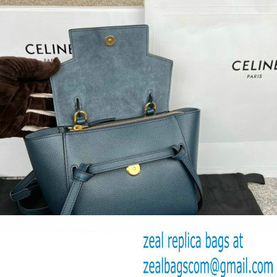 CelineNano Belt bag in grained calfskin navy blue 2024