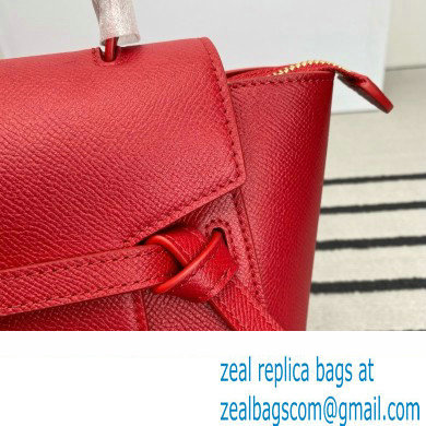 CelineNano Belt bag in grained calfskin red 2024