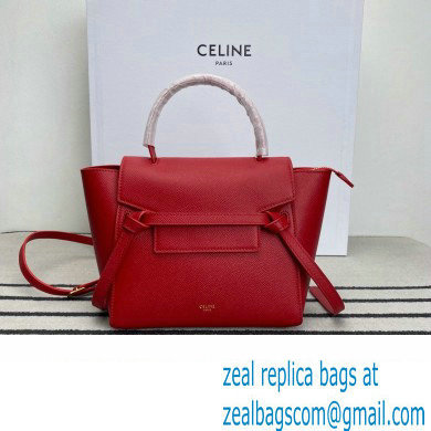 CelineNano Belt bag in grained calfskin red 2024