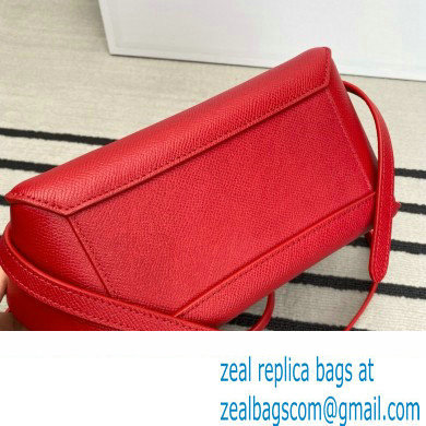 CelineNano Belt bag in grained calfskin red 2024