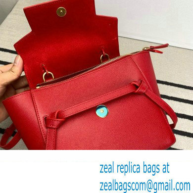 CelineNano Belt bag in grained calfskin red 2024