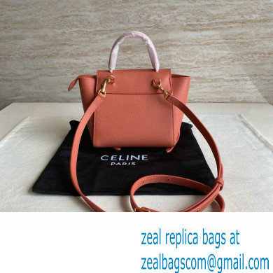 CelineNano Belt bag in grained calfskin rose 2024