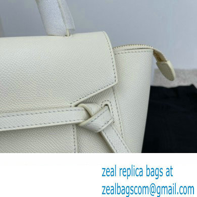 CelineNano Belt bag in grained calfskin white 2024