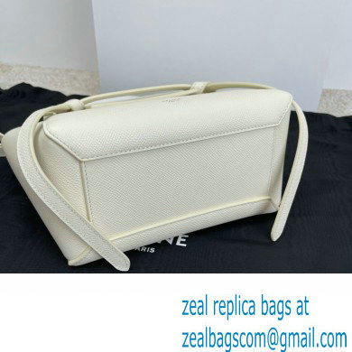 CelineNano Belt bag in grained calfskin white 2024