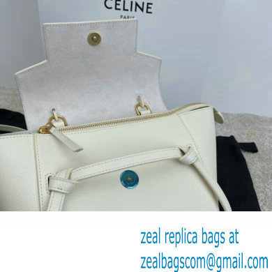 CelineNano Belt bag in grained calfskin white 2024