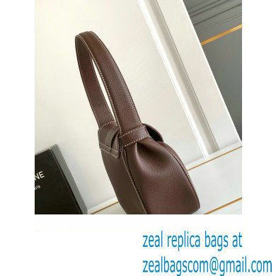 Celine MEDIUM POLLY BAG in SUPPLE CALFSKIN DARK BURGUNDY 2024