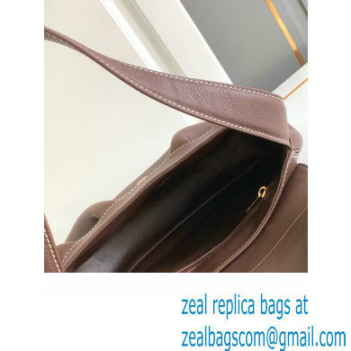 Celine MEDIUM POLLY BAG in SUPPLE CALFSKIN DARK BURGUNDY 2024