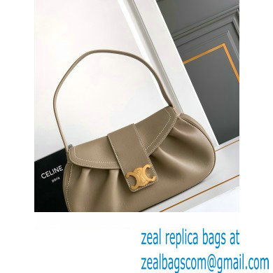 Celine MEDIUM POLLY BAG in SUPPLE CALFSKIN ETOUPE 2024