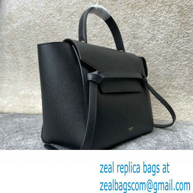 Celine MICRO Belt bag in grained calfskin BLACK 2024